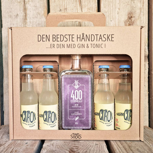 400 Conigli Lavender Gin Håndtaske med Sådan! Citron Tonic