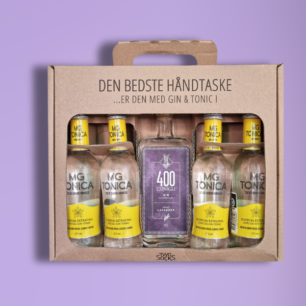 400 Conigli Lavender Gin Håndtaske med MG Tonica