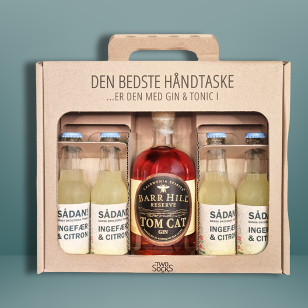 Barr Hill Tom Cat Gin Håndtaske med Sådan! Ingefær & Citron Tonic