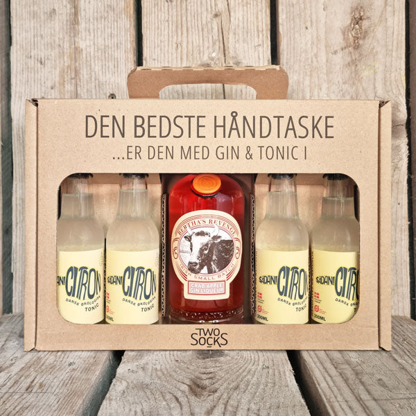 Bertha's Revenge Crab Apple Ginlikør Håndtaske med Sådan! Citron Tonic