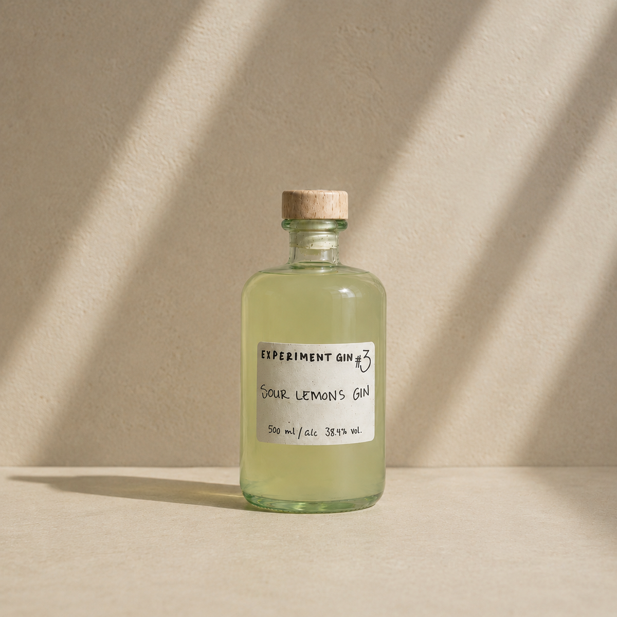 Experiment #3 Sour Lemon Gin | Økologisk Dansk Gin | 500ml
