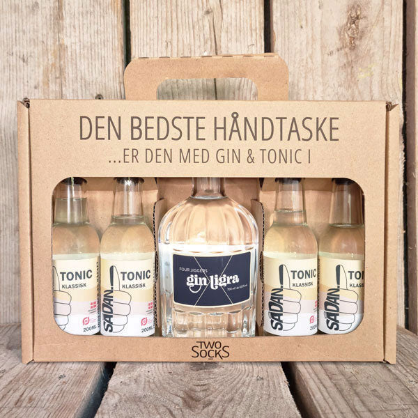 Four Jiggers Gin Ligra Håndtaske med Sådan! Klassisk Tonic Two Socks