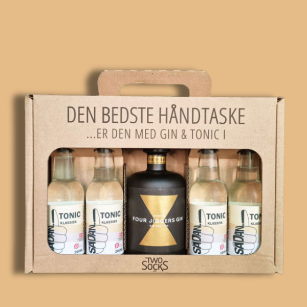 Four Jiggers Big Brother Gin Håndtaske med Sådan! Klassisk Tonic