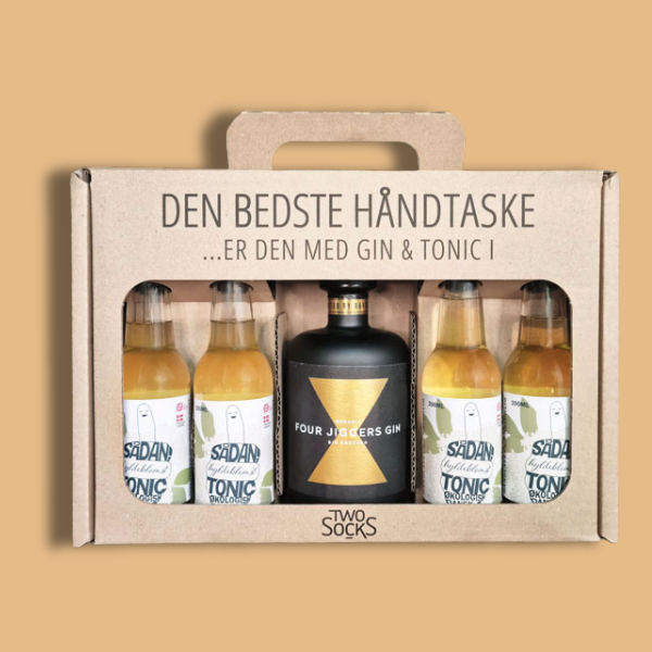 Four Jiggers Big Brother Gin Håndtaske med Sådan! Hyldeblomst Tonic
