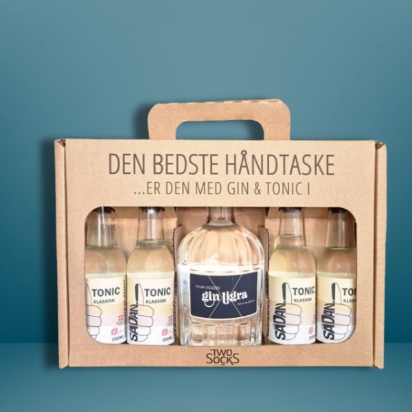 Four Jiggers Gin Ligra Håndtaske med Sådan! Klassisk Tonic