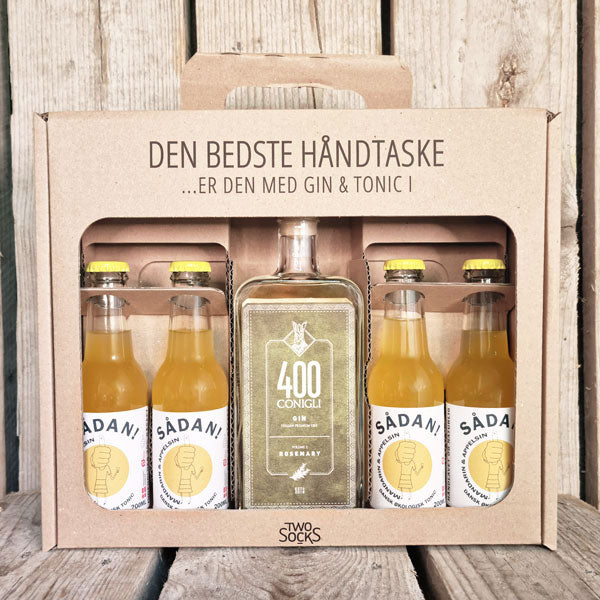 400 Conigli Rosemary Gin Håndtaske med Sådan! Mandarin & Appelsin Tonic
