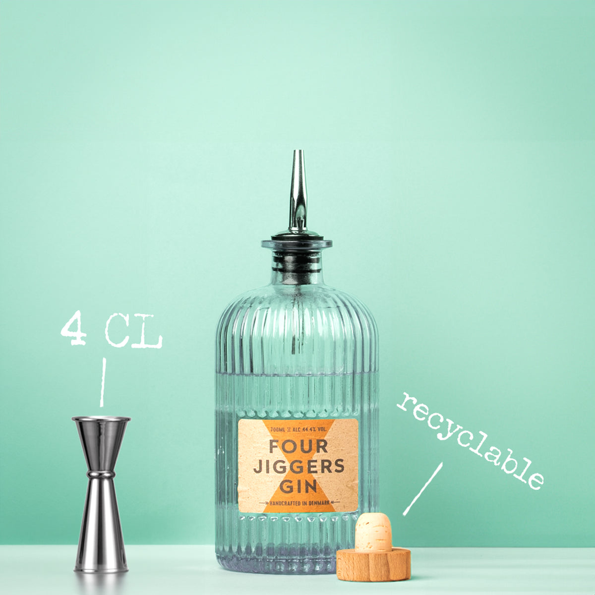 Jinggers Four Jiggers Gin | 700ml – Two Socks