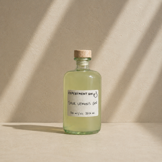 Experiment #3 Sour Lemon Gin | Økologisk Dansk Gin | 500ml