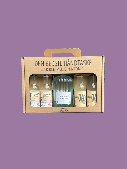 Two Socks Dry Gin Håndtaske med Sådan! Klassisk Tonic