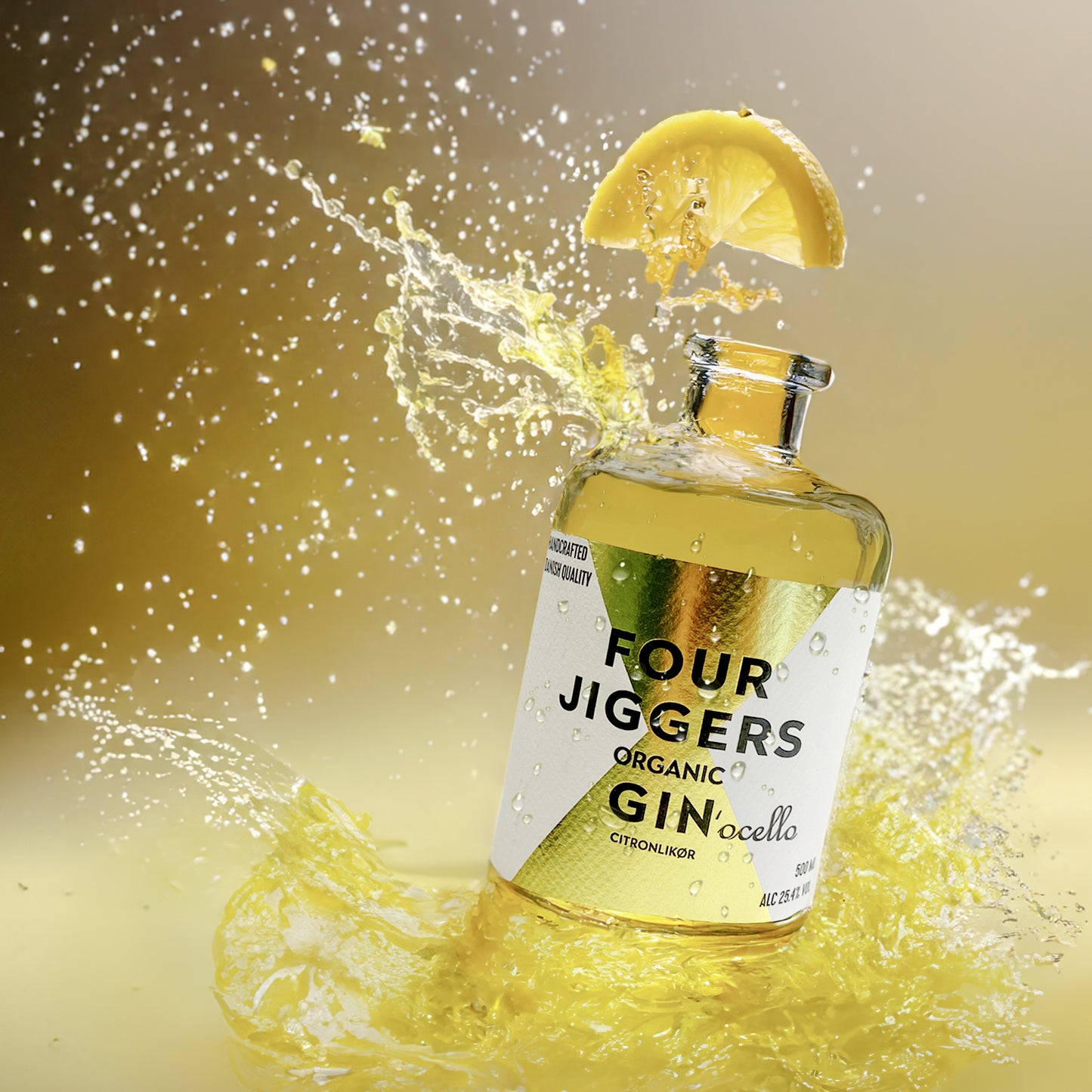 Four Jiggers Gin'ocello citronlikør | 500ml