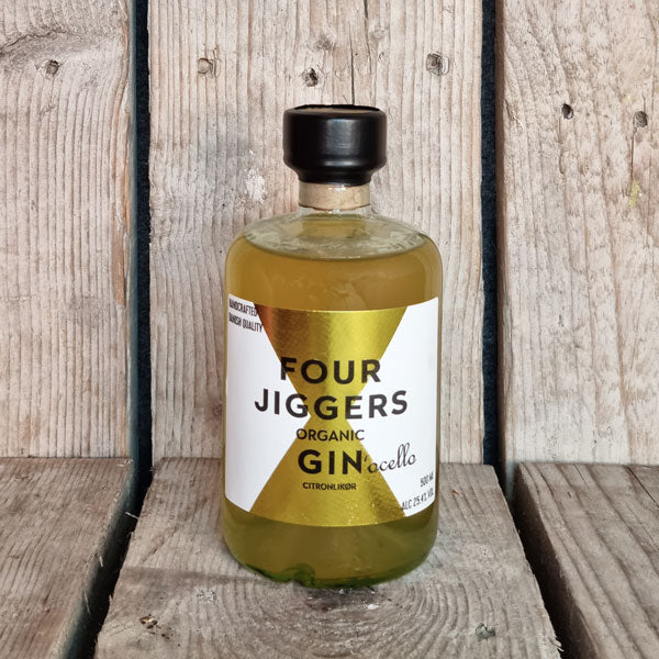Jinggers Four Jiggers Gin'ocello citronlikør 500 ml. – Two Socks